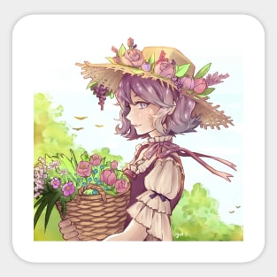 Flower Basket Sticker